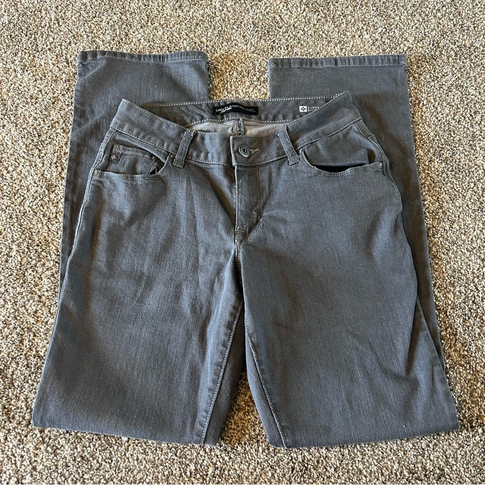 [Lee Platinum Label] Bootcut Gray Jeans Size 4 SHORT - Picture 2 of 9